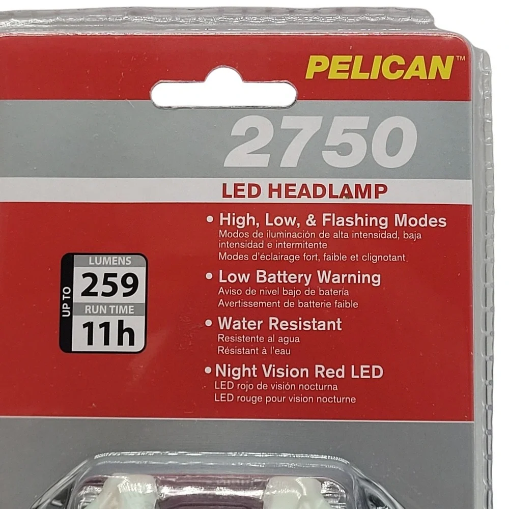 Pelican 2750 Headlamp – 259 Lumens LED Light, Compact and‎ Durable Design